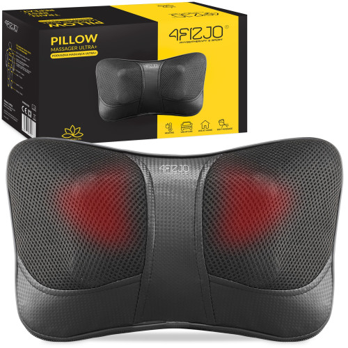 Купить Массажная подушка  4FIZJO Shiatsu Ultra+ Black в Киеве - фото №1